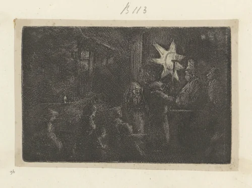 Driekoningen: een nachtstuk by Rembrandt van Rijn, book, 1649-1653
