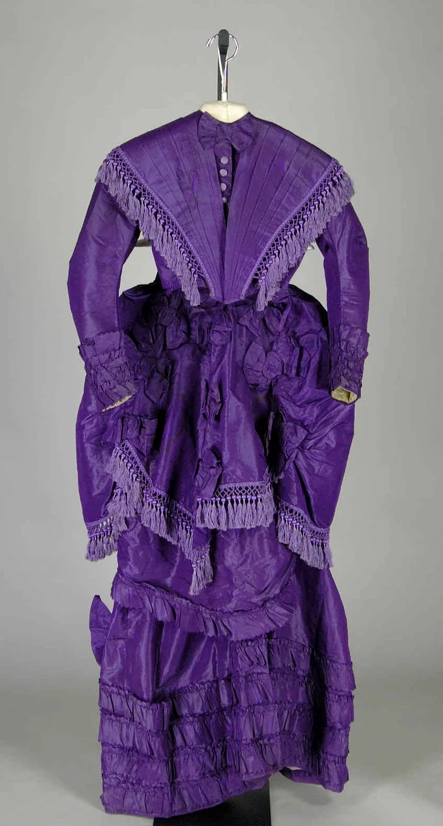 Afternoon dress by Esther Massieu, artwork, 1870-1874
