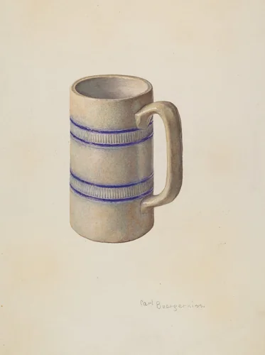 Stone Mug by Carl Buergerniss, index of american design, 1939