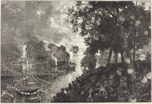 La Neige À Paris by Auguste Lepère, portfolio, 1882