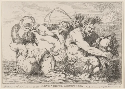 Revengeful Monsters by John Hamilton Mortimer, print, 1780