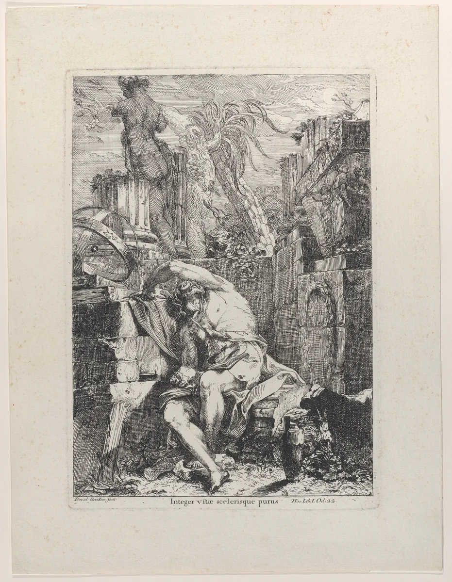 The Righteous Man by Giovanni David, print, 1770-1780