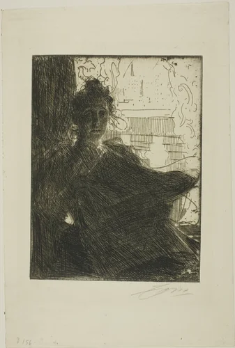 Mrs. Emma Zorn by Anders Zorn, print, 1900