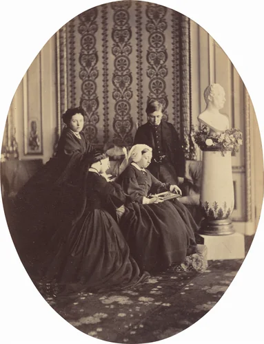 Queen Victoria in Mourning by William Bambridge, photograph, 1862