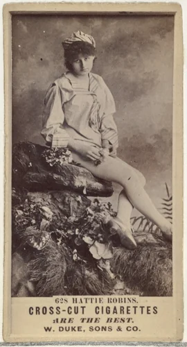 Card Number 628, Hattie Robins, from the Actors and Actresses series (N145-3) issued by Duke Sons & Co. to promote Cross Cut Cigarettes by W. Duke, Sons & Co., photograph, 1880-1889