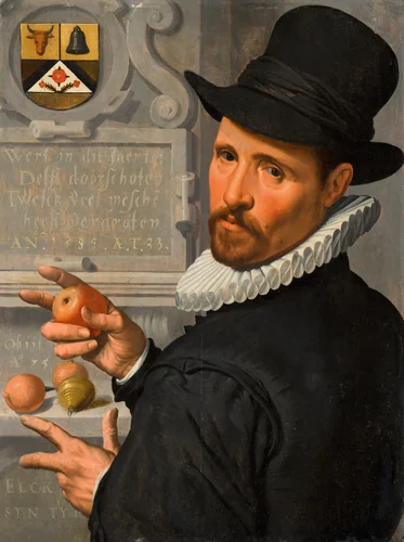 Portrait of Cornelis Cornelisz Schellinger (1551-1635) by Pieter Pietersz., painting, 1584