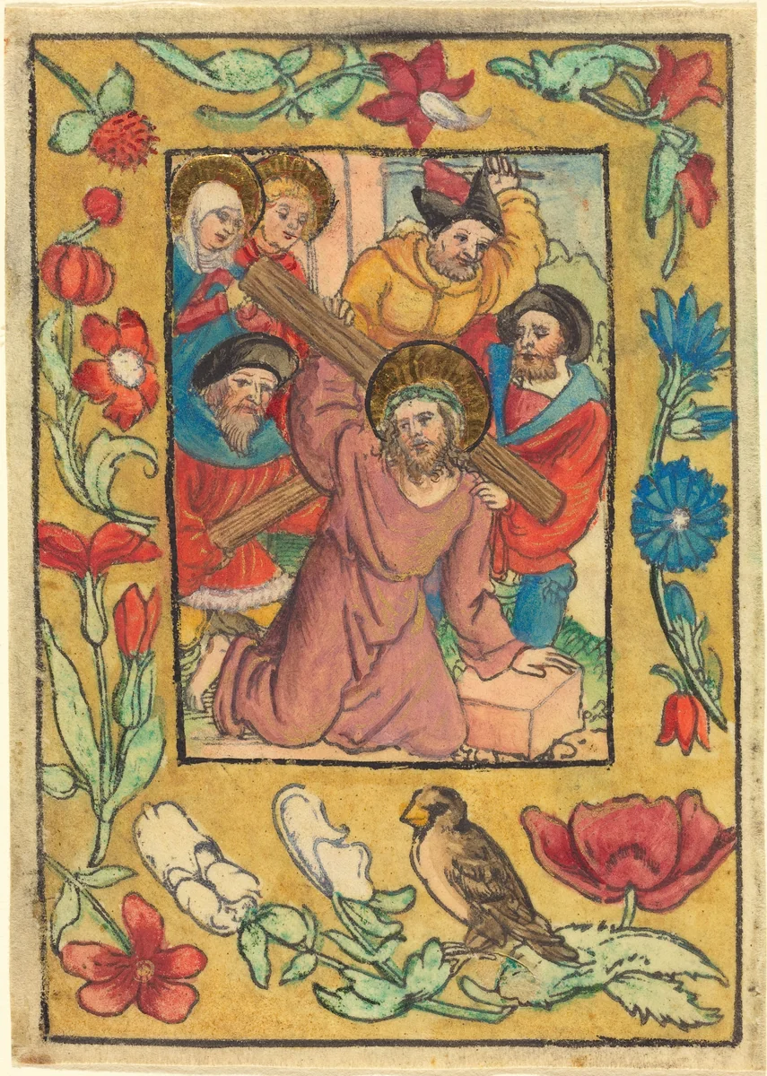 Christ Bearing the Cross by German 15th Century, print, 1500