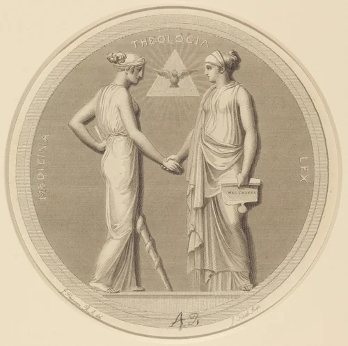 Medicina - Theologia - Lex by James Heath; John Flaxman, print, 1757-1834