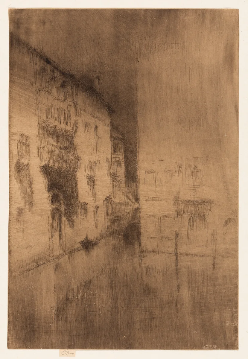 Nocturne: Palaces by James McNeill Whistler, print, 1879-1880