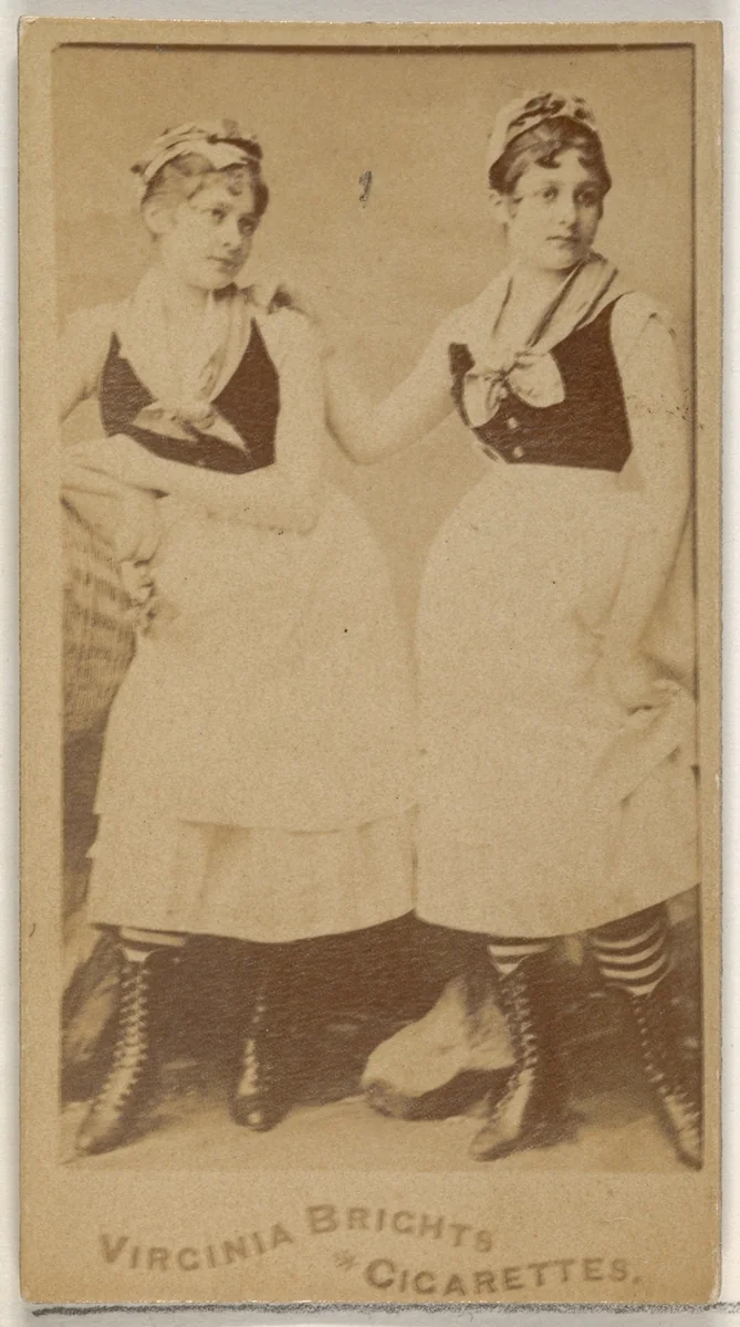 From the Actors and Actresses series (N45, Type 5) for Virginia Brights Cigarettes by Allen & Ginter, photograph, 1885-1891