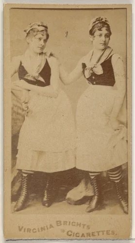 From the Actors and Actresses series (N45, Type 5) for Virginia Brights Cigarettes by Allen & Ginter, photograph, 1885-1891