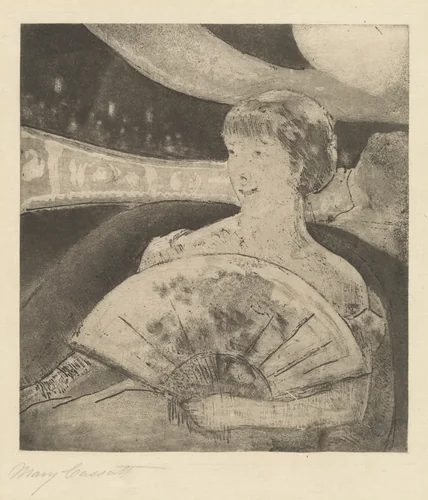 In the Opera Box (No. 3) by Mary Cassatt, print, 1880
