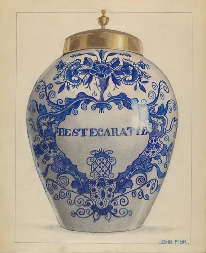 Sugar Bowl by John Fisk, index of american design, 1936