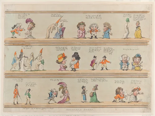Borders for Rooms, Plate 4 by Thomas Rowlandson, print, 1799