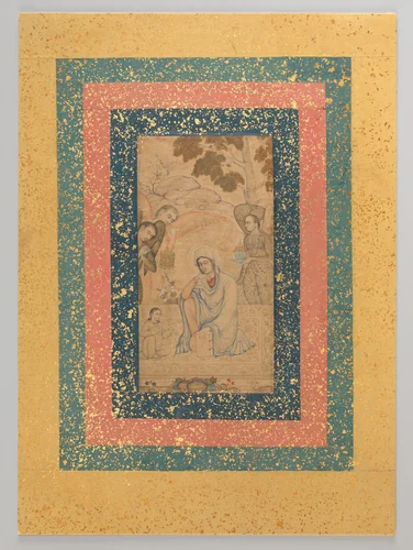 The Virgin and Child Attended by Angels by Manohar, painting, 1550-1650