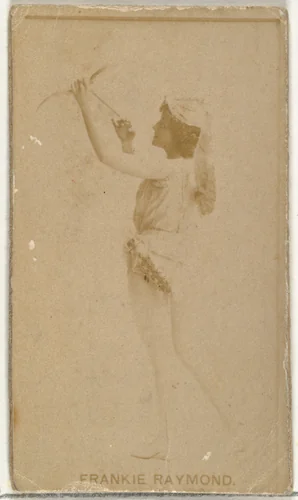 Frankie Raymond, from the Actors and Actresses series (N145-8) issued by Duke Sons & Co. to promote Duke Cigarettes by W. Duke, Sons & Co., photograph, 1890-1895