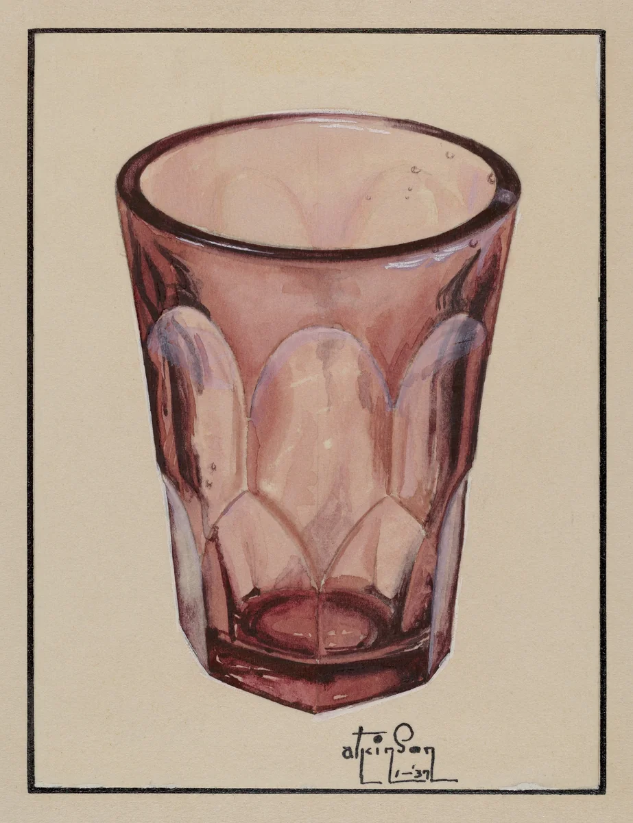 Whiskey Glass by Ralph Atkinson, index of american design, 1937