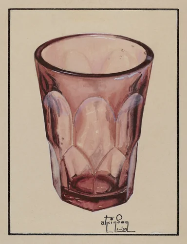Whiskey Glass by Ralph Atkinson, index of american design, 1937
