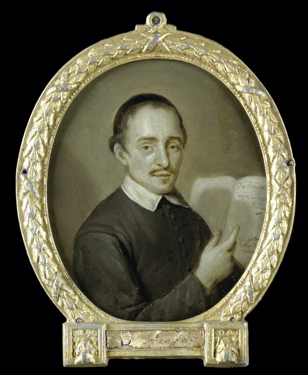 Portrait of Tieleman Jansz van Bracht, Clergyman and Poet in Dordrecht by Jan Maurits Quinkhard, painting, 1723-1771