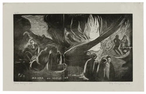 Mahna no varua ino (The Devil Speaks), from the Noa Noa Suite by Paul Gauguin, print, 1893-1894