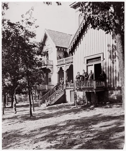 Headquarters of General Hooker by Alexander Gardner, photograph, 1861-1865