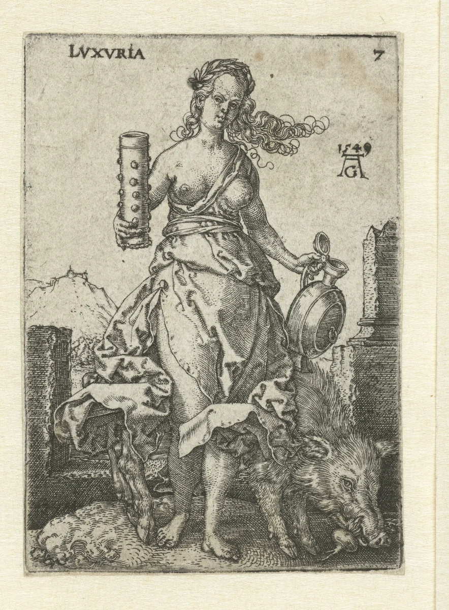 Wellust by Unknown, print, 1549