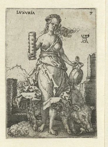 Wellust by Unknown, print, 1549
