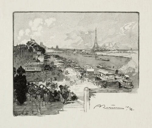 Le Point-du-Jour by Auguste Louis Lepère, print, 1890