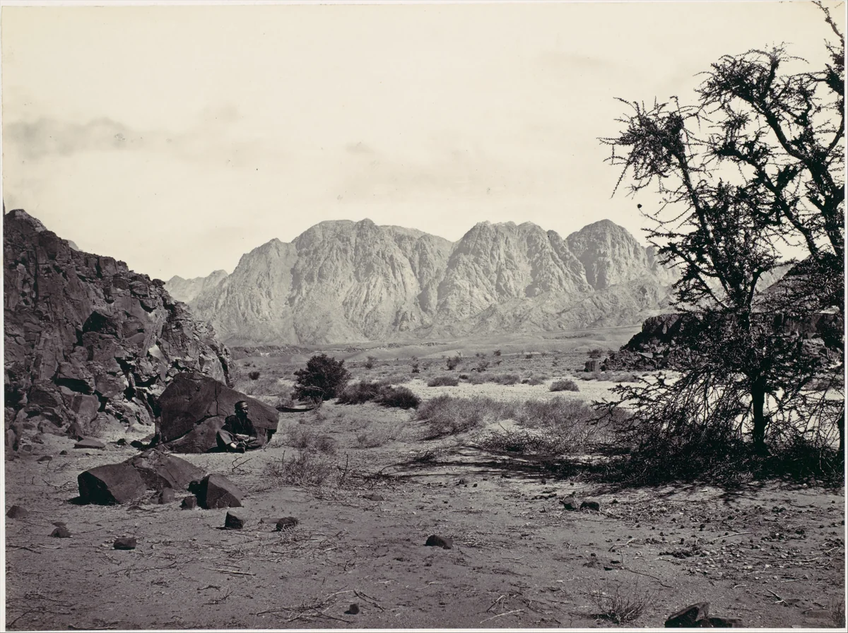 The Written Valley, Sinai by Francis Frith, photograph, 1855-1859