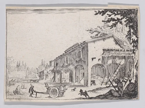 Reverse Copy of La Factoria (The Factory), from "Les Caprices" by anonymous, print, 1620-1700