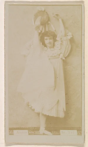 Annie St. Tel, from the Actresses series (N245) issued by Kinney Brothers to promote Sweet Caporal Cigarettes by Kinney Brothers Tobacco Company, photograph, 1890