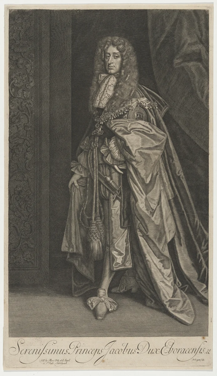 James II, as Duke of York by David Loggan, print, 1680