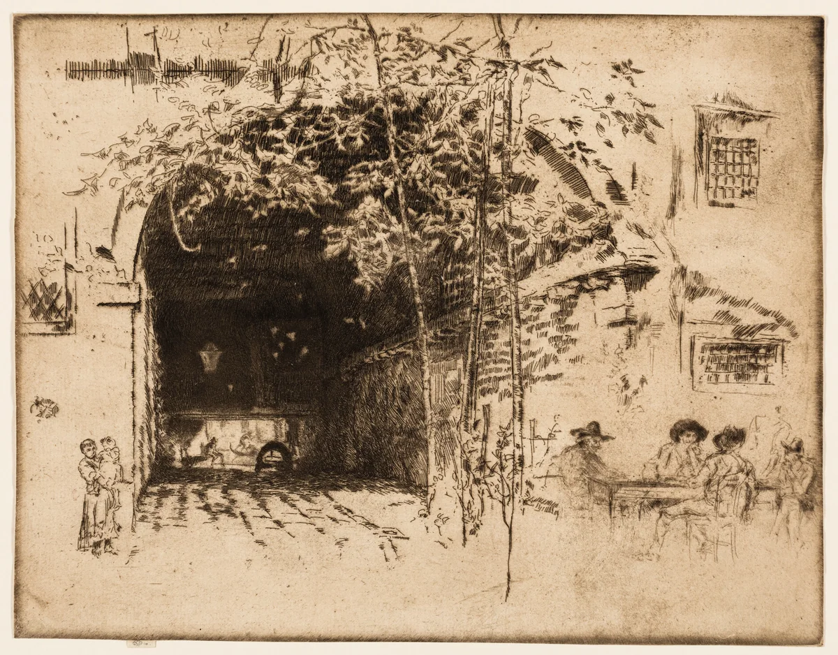 The Traghetto, No. 2 by James McNeill Whistler, print, 1880