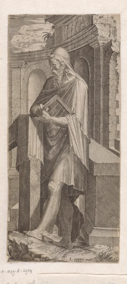 Apostel Judas Taddeüs by Lambertus Suavius, print, 1545