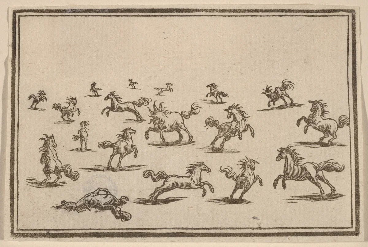 Horses Running by Edouard Eckman
Jacques Callot, print, 1621
