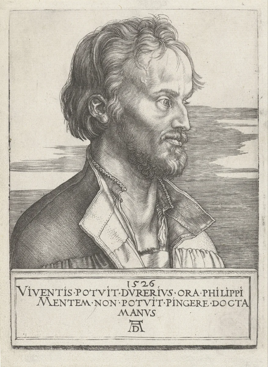 Portret van Philipp Melanchthon by Unknown, print, 1526