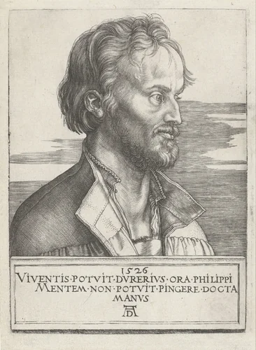 Portret van Philipp Melanchthon by Unknown, print, 1526