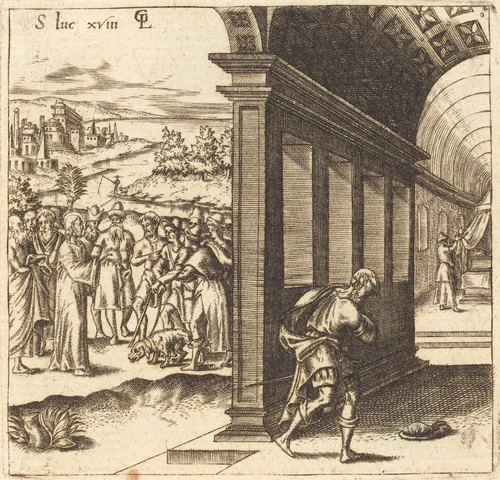 Christ the Teacher by Léonard Gaultier, print, 1576-1580