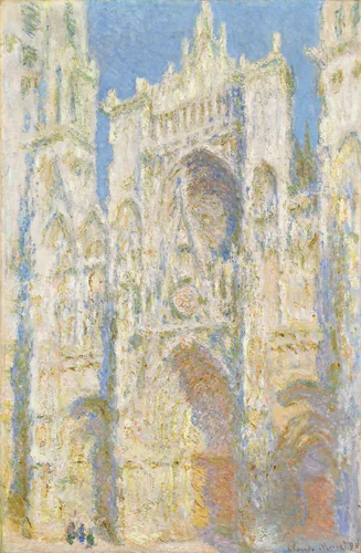 Rouen Cathedral, West Façade, Sunlight by Claude Monet, painting, 1894