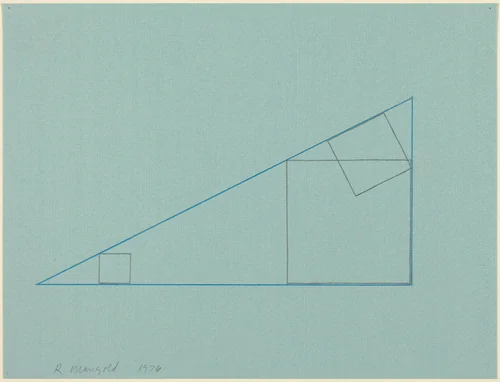 Untitled by Robert Mangold, drawing, 1976