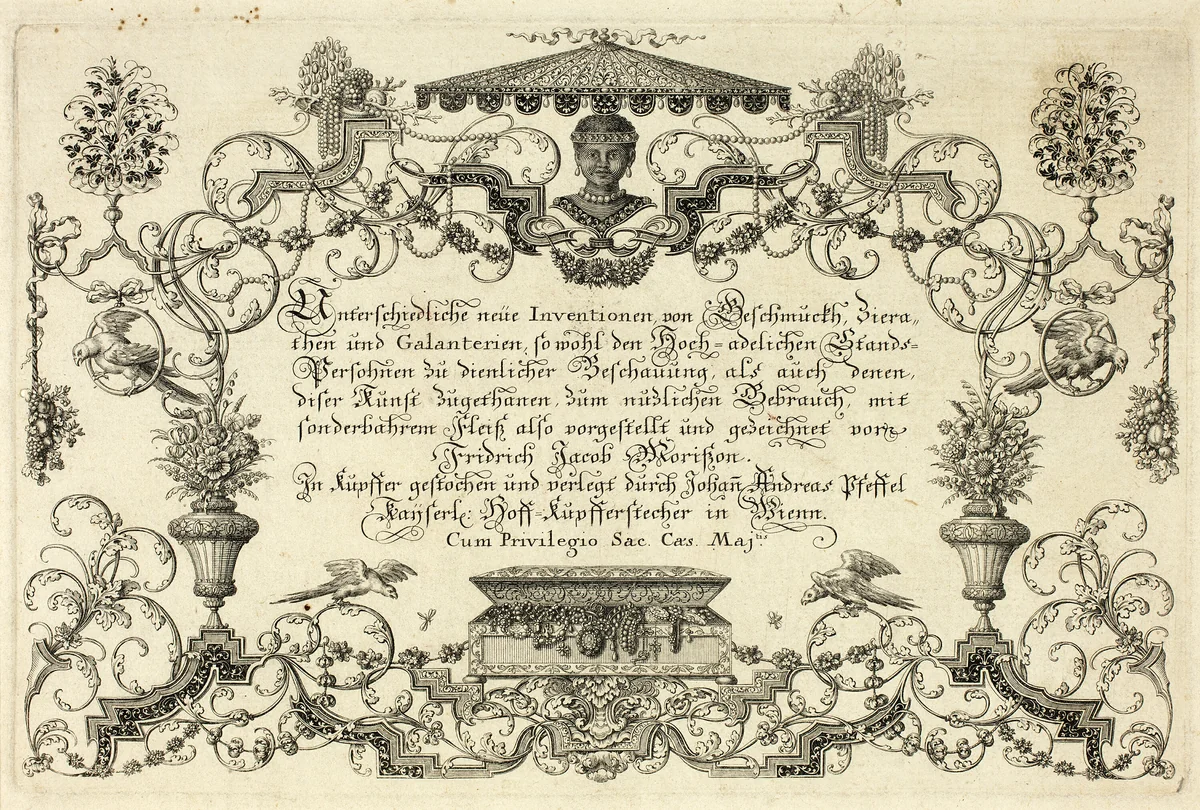 Unterschiedliche Neue Inventionen by Johann Andreas Pfeffel I, print, 1695-1697