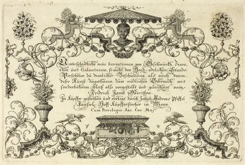 Unterschiedliche Neue Inventionen by Johann Andreas Pfeffel I, print, 1695-1697