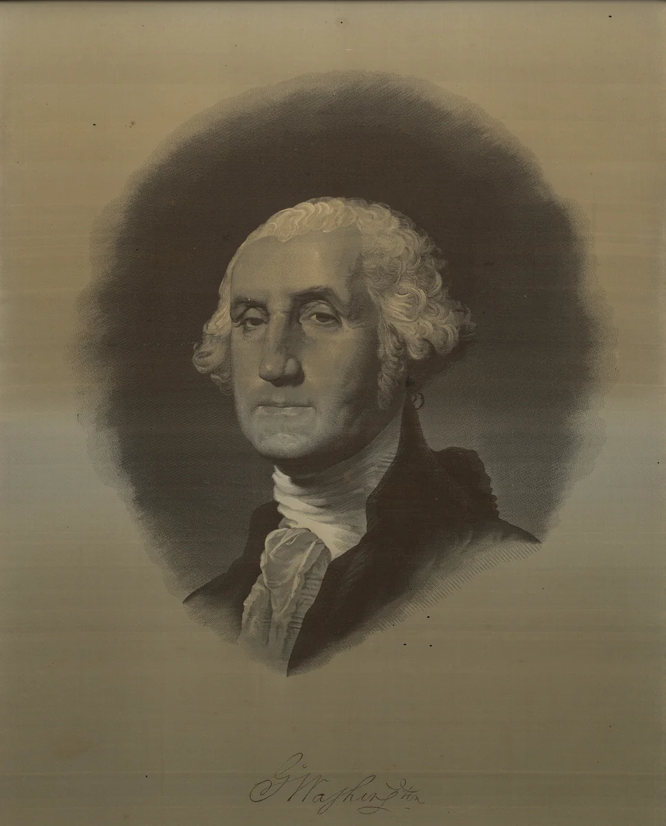 George Washington by Carquillat, textile, 1854