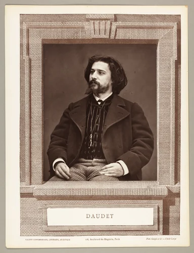 Alphonse Daudet (French novelist, 1849-1897) by Etienne Carjat, photograph, 1871-1876