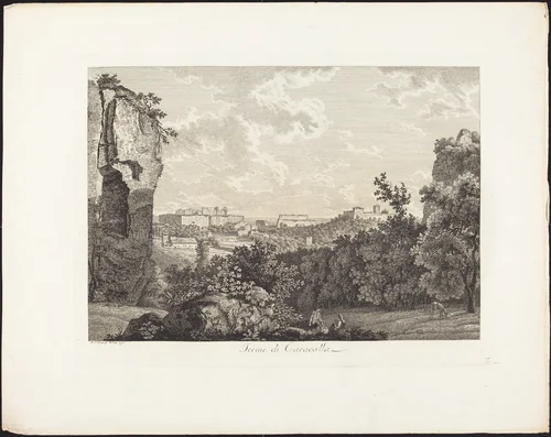 Terme di Caracalla by Albert Christoph Dies, portfolio, 1755-1822