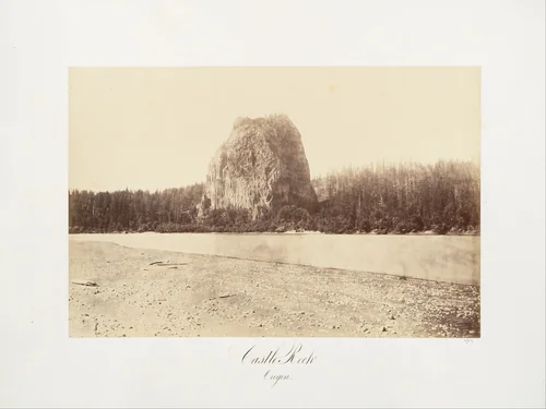 Castle Rock, Oregon by Carleton E. Watkins, photograph, 1867