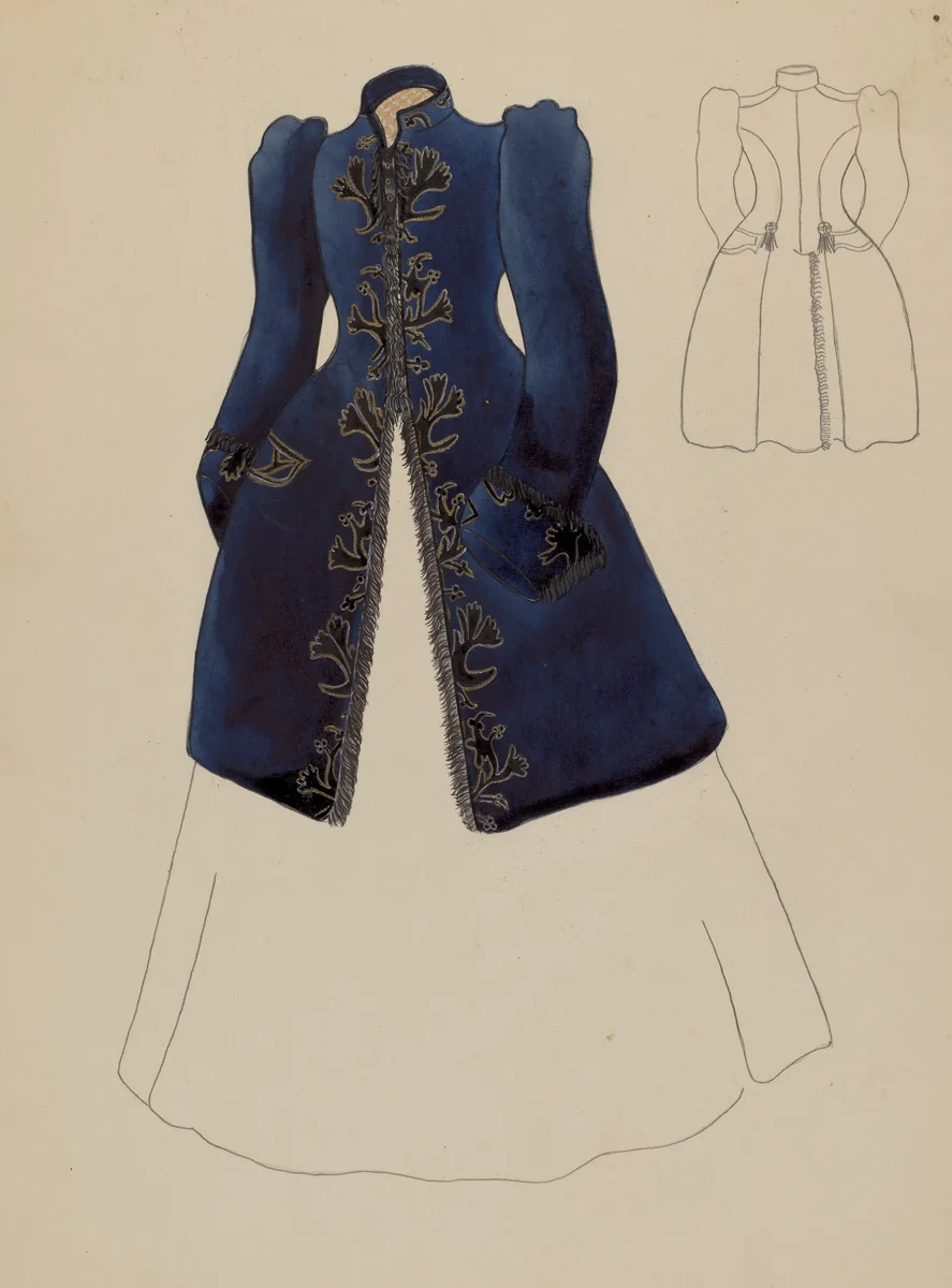 Lady's Coat by Charles Criswell, index of american design, 1936