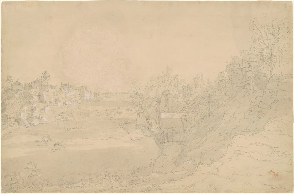 James McCullough's Leadmill by Jasper Francis Cropsey, drawing, 1844