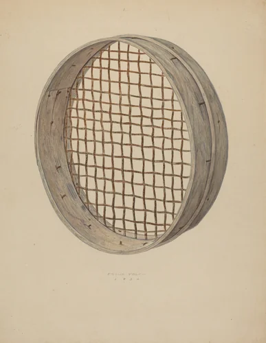 Lead Miner's Screen by Frank Volem, index of american design, 1940