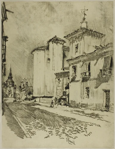 Tall and Stately Churches by Joseph Pennell, drawing, 1898-1908